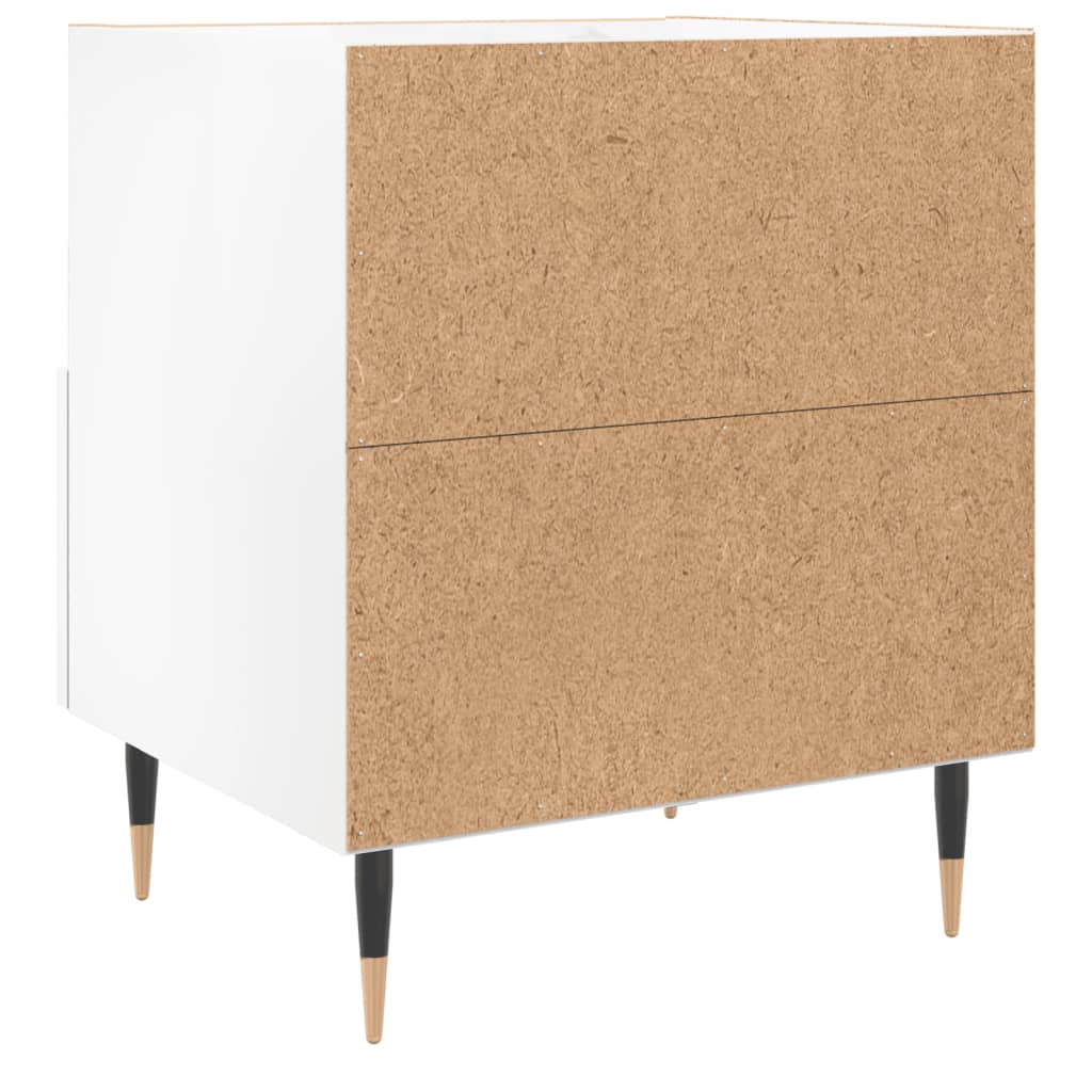 Nachtkastjes 2 st 40x35x47,5 cm bewerkt hout hoogglans wit Nachtkastjes | Creëer jouw Trendy Thuis | Gratis bezorgd & Retour | Trendy.nl