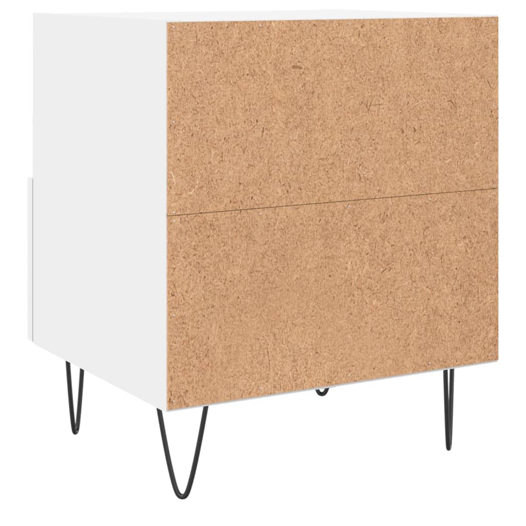 Nachtkastjes 2 st 40x35x47,5 cm bewerkt hout wit Nachtkastjes | Creëer jouw Trendy Thuis | Gratis bezorgd & Retour | Trendy.nl