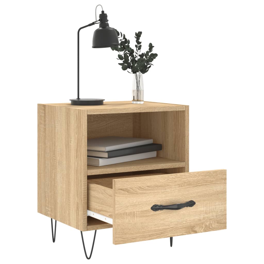 Nachtkastjes 2 st 40x35x47,5 cm bewerkt hout sonoma eikenkleur Nachtkastjes | Creëer jouw Trendy Thuis | Gratis bezorgd & Retour | Trendy.nl