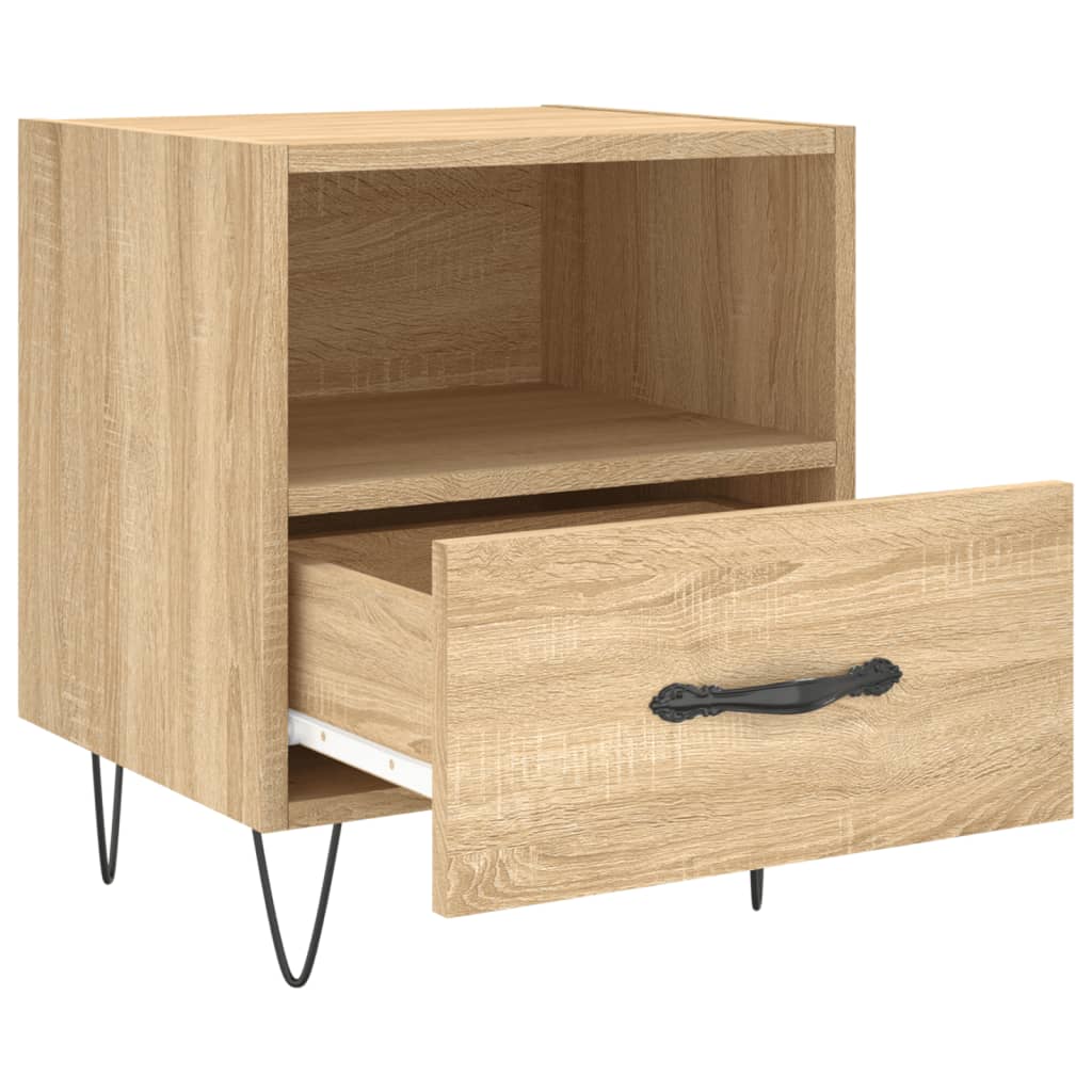 Nachtkastjes 2 st 40x35x47,5 cm bewerkt hout sonoma eikenkleur Nachtkastjes | Creëer jouw Trendy Thuis | Gratis bezorgd & Retour | Trendy.nl