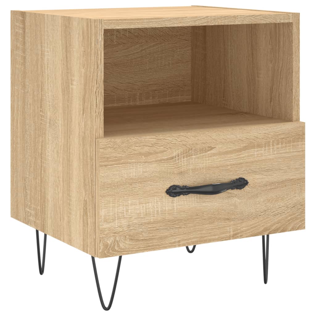 Nachtkastjes 2 st 40x35x47,5 cm bewerkt hout sonoma eikenkleur Nachtkastjes | Creëer jouw Trendy Thuis | Gratis bezorgd & Retour | Trendy.nl