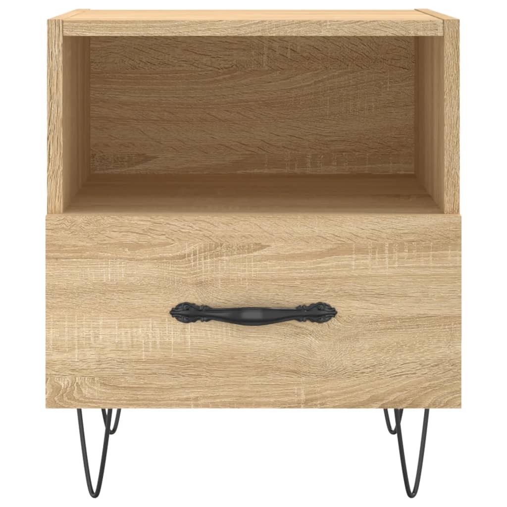 Nachtkastjes 2 st 40x35x47,5 cm bewerkt hout sonoma eikenkleur Nachtkastjes | Creëer jouw Trendy Thuis | Gratis bezorgd & Retour | Trendy.nl