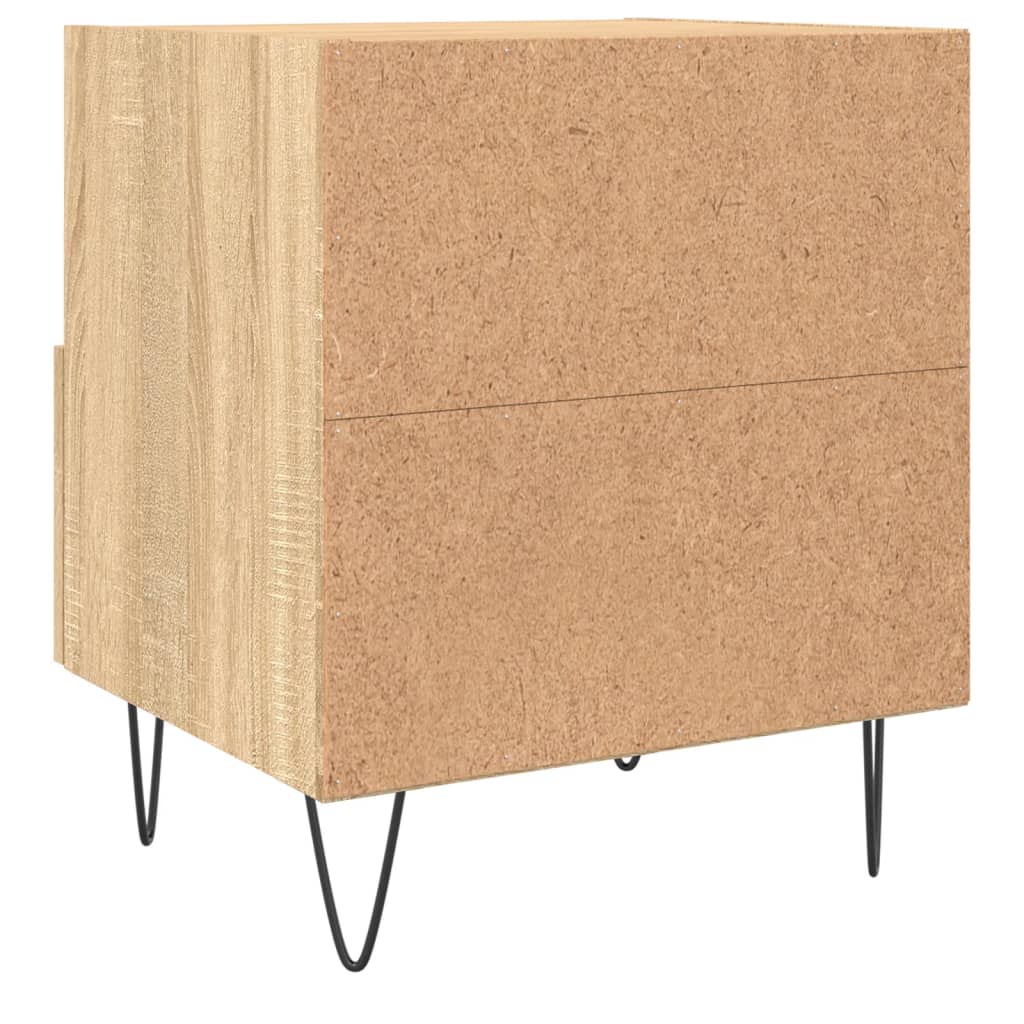 Nachtkastjes 2 st 40x35x47,5 cm bewerkt hout sonoma eikenkleur Nachtkastjes | Creëer jouw Trendy Thuis | Gratis bezorgd & Retour | Trendy.nl