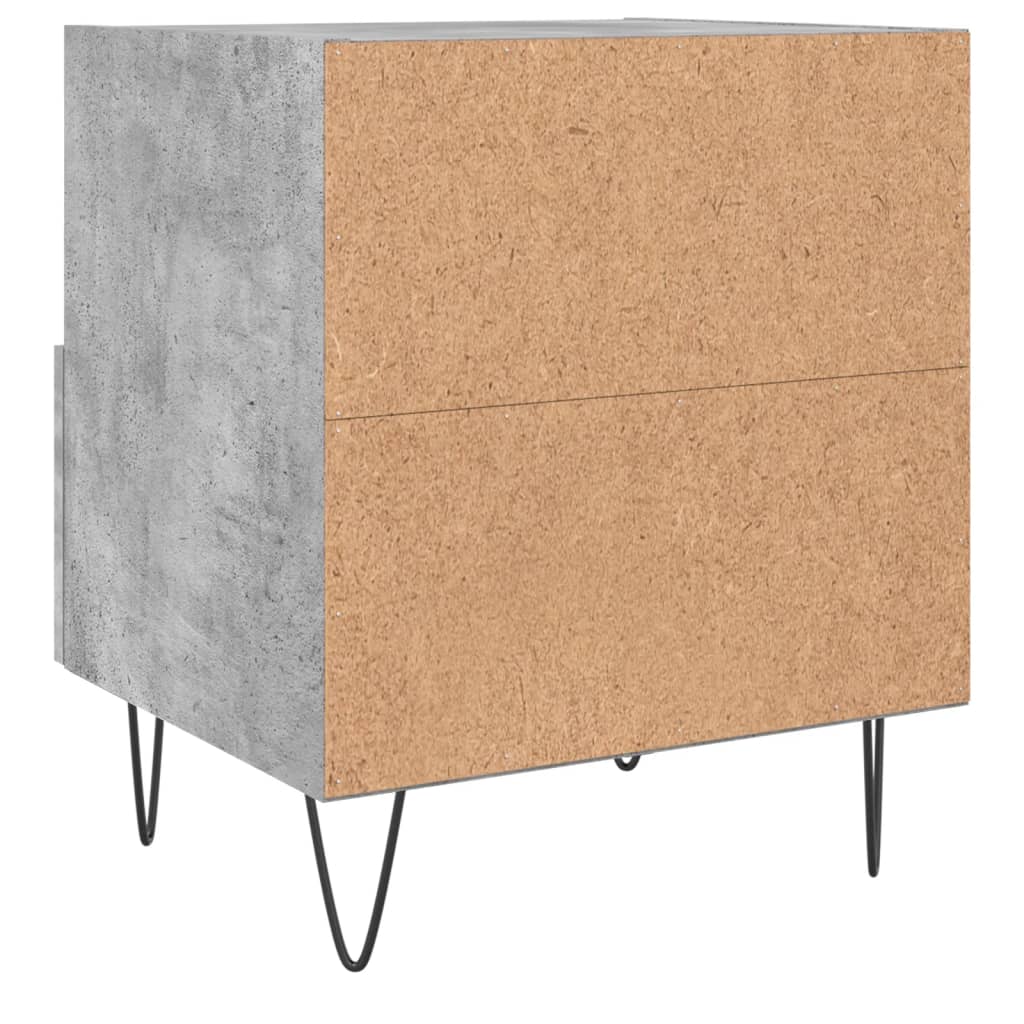 Nachtkastjes 2 st 40x35x47,5 cm bewerkt hout betongrijs Nachtkastjes | Creëer jouw Trendy Thuis | Gratis bezorgd & Retour | Trendy.nl