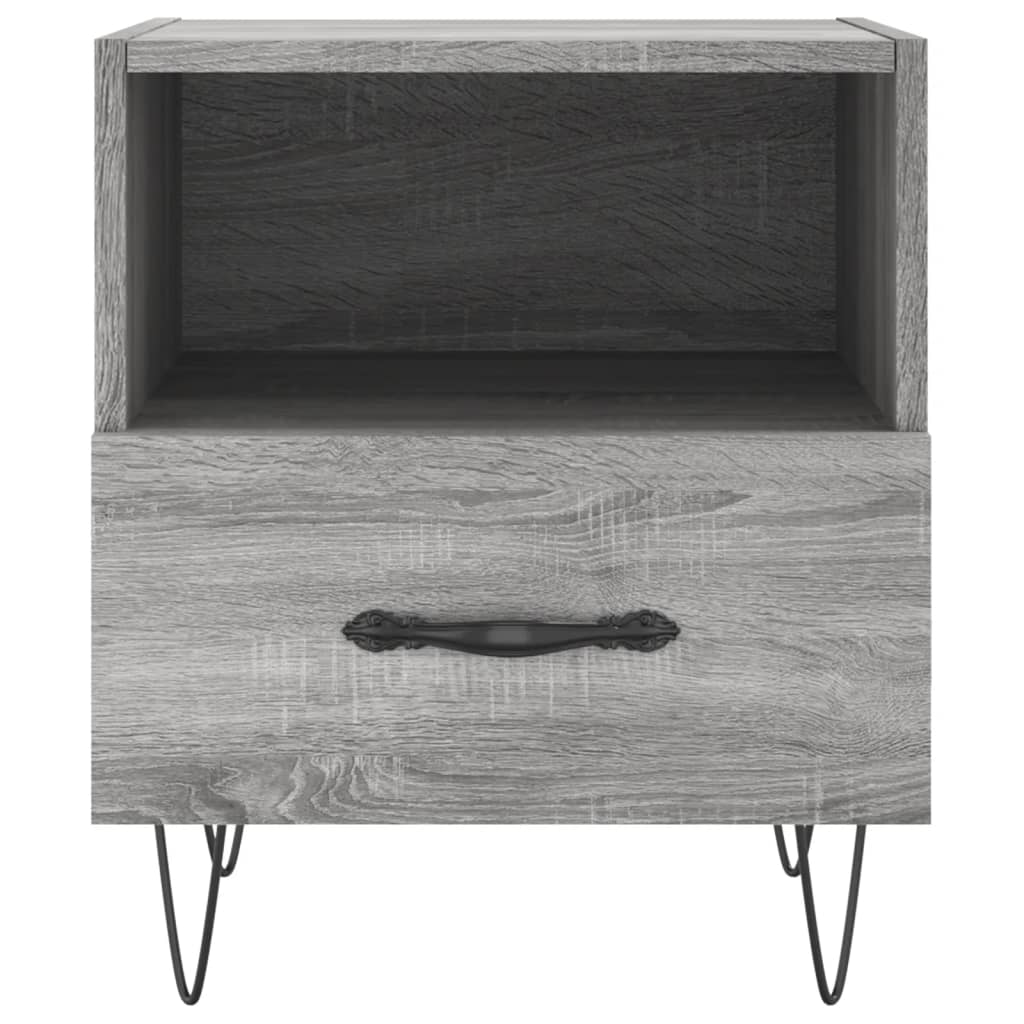 Nachtkastjes 2 st 40x35x47,5 cm bewerkt hout grijs sonoma eiken Nachtkastjes | Creëer jouw Trendy Thuis | Gratis bezorgd & Retour | Trendy.nl