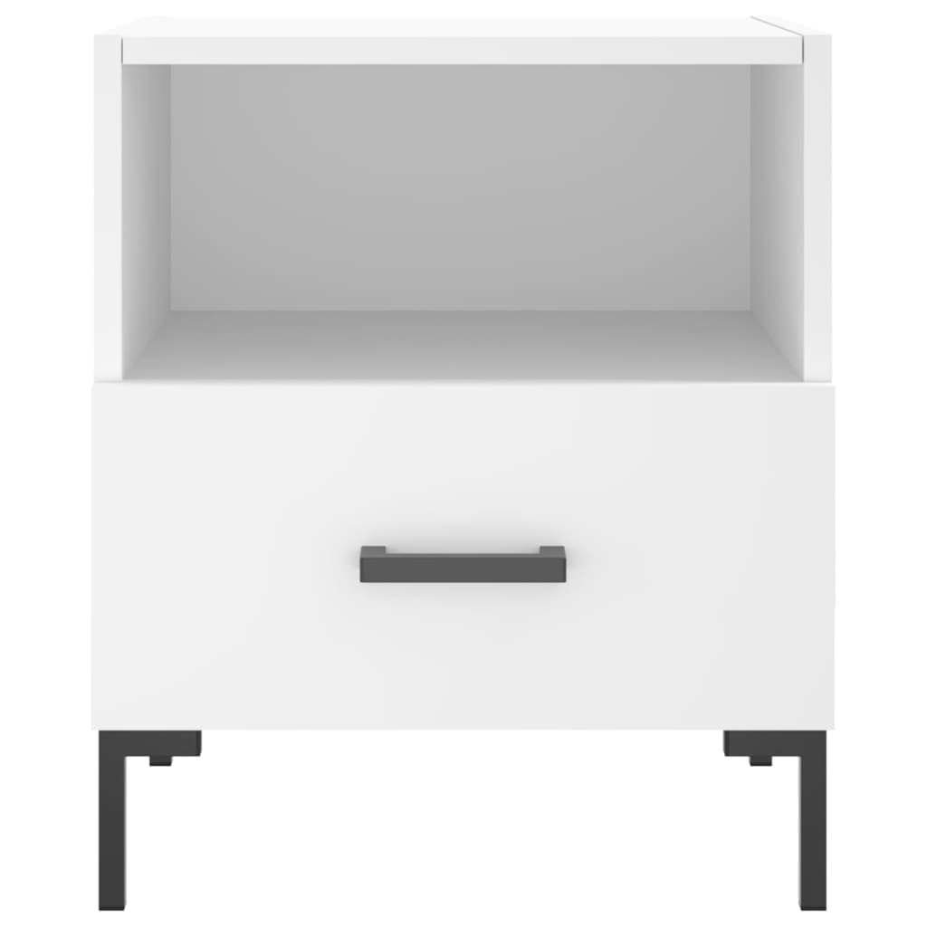 Nachtkastje 40x35x47,5 cm bewerkt hout wit Nachtkastjes | Creëer jouw Trendy Thuis | Gratis bezorgd & Retour | Trendy.nl