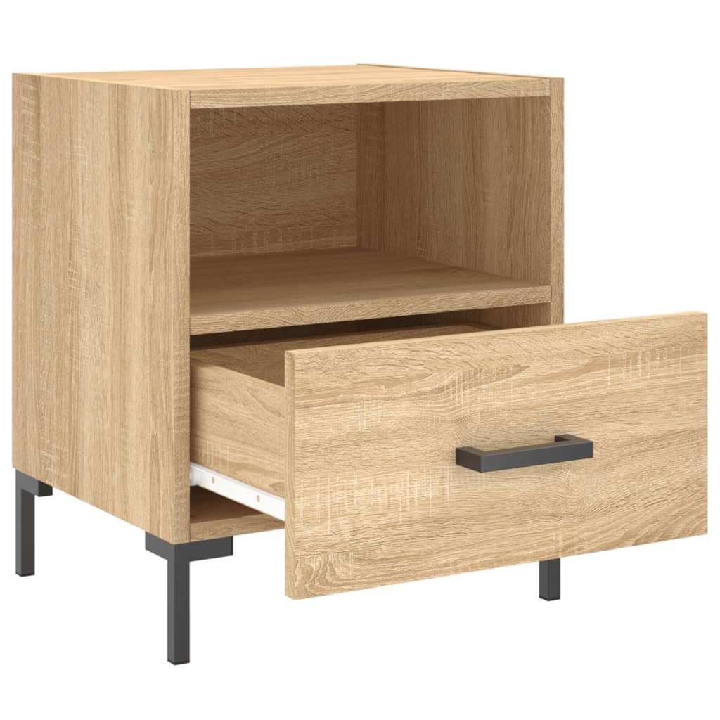 Nachtkastjes 2 st 40x35x47,5 cm bewerkt hout sonoma eikenkleur Nachtkastjes | Creëer jouw Trendy Thuis | Gratis bezorgd & Retour | Trendy.nl