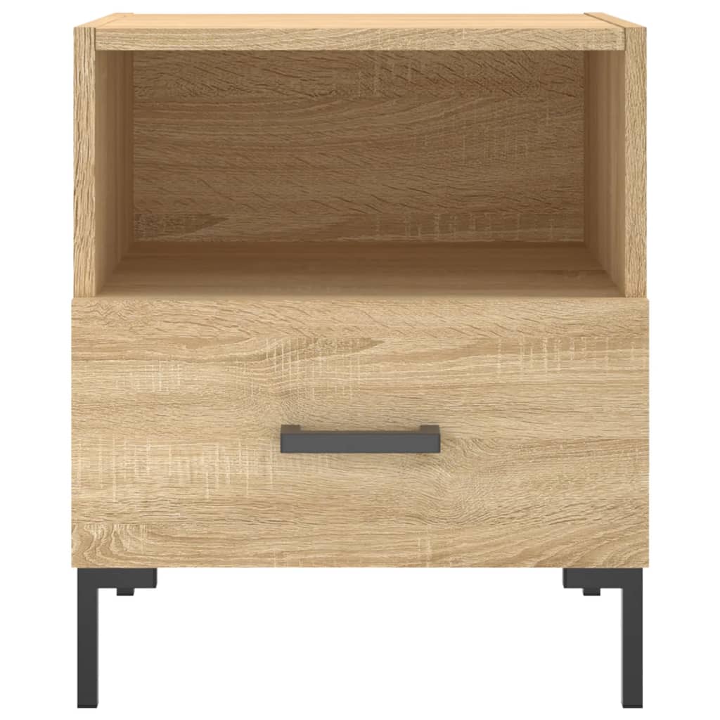 Nachtkastjes 2 st 40x35x47,5 cm bewerkt hout sonoma eikenkleur Nachtkastjes | Creëer jouw Trendy Thuis | Gratis bezorgd & Retour | Trendy.nl