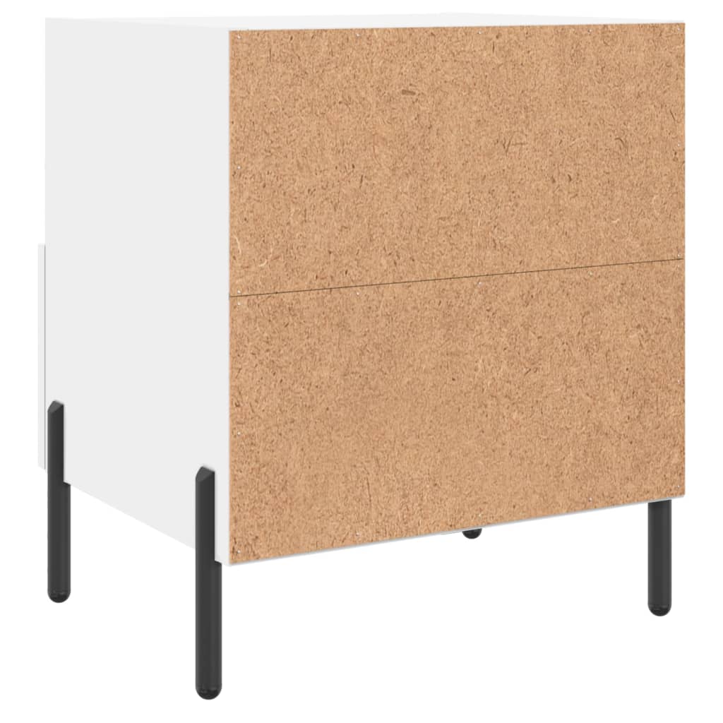 Nachtkastjes 2 st 40x35x47,5 cm bewerkt hout wit Nachtkastjes | Creëer jouw Trendy Thuis | Gratis bezorgd & Retour | Trendy.nl