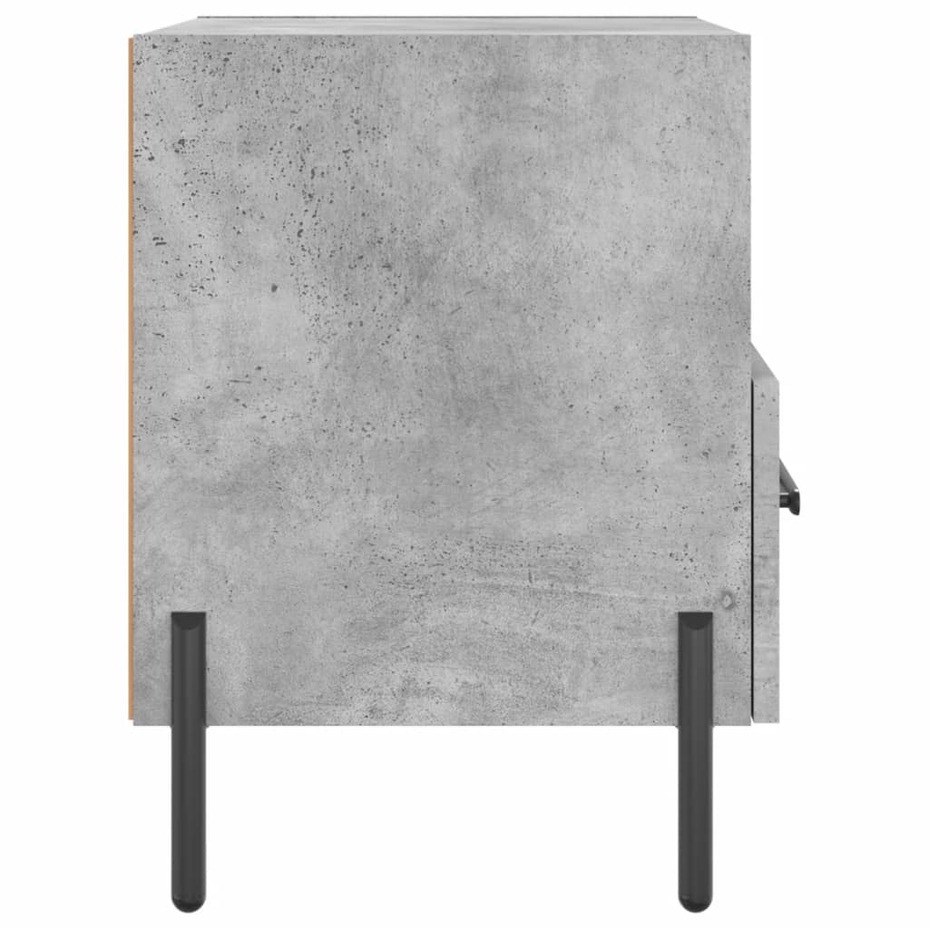 Nachtkastje 40x35x47,5 cm bewerkt hout betongrijs Nachtkastjes | Creëer jouw Trendy Thuis | Gratis bezorgd & Retour | Trendy.nl