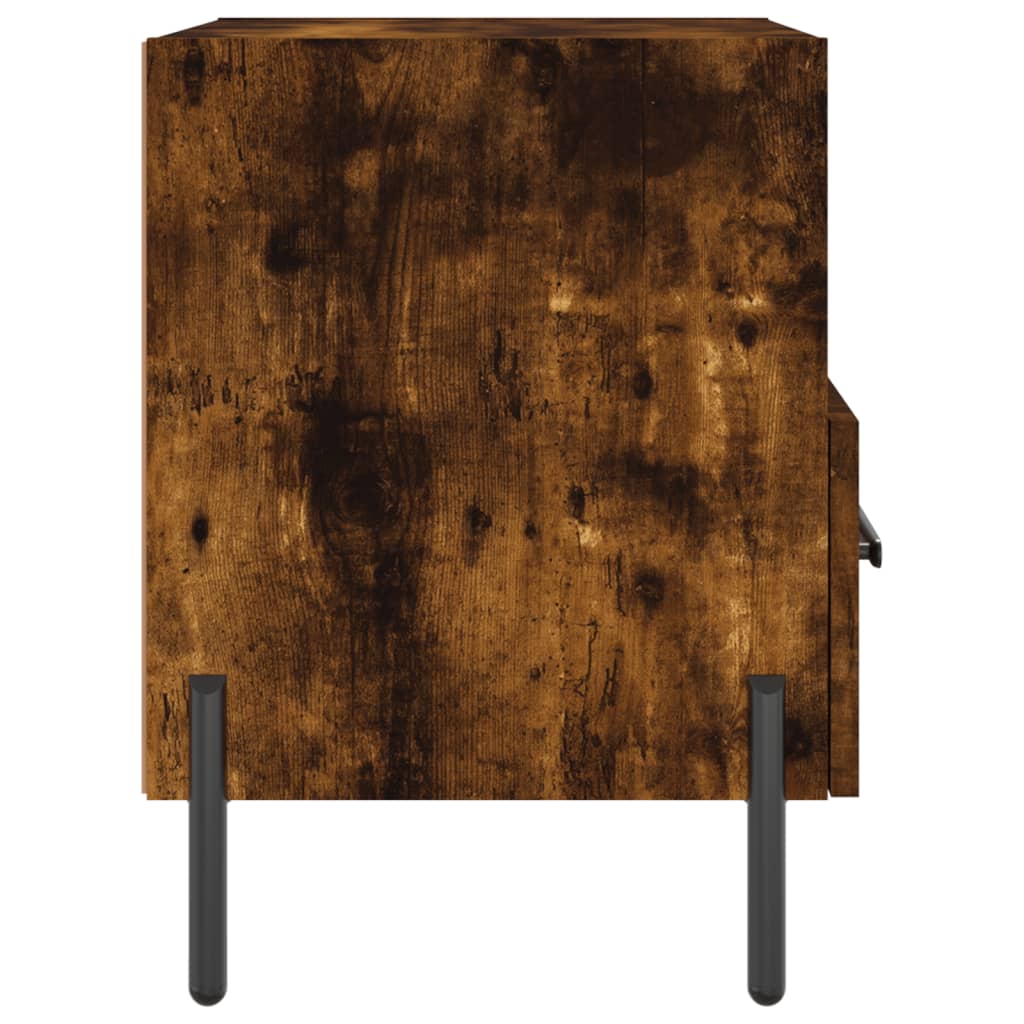 Nachtkastje 40x35x47,5 cm bewerkt hout gerookt eikenkleurig Nachtkastjes | Creëer jouw Trendy Thuis | Gratis bezorgd & Retour | Trendy.nl