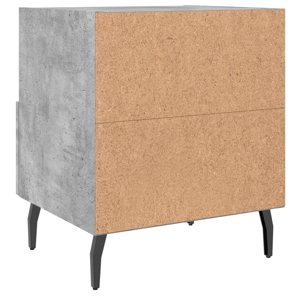 Nachtkastjes 2 st 40x35x47,5 cm bewerkt hout betongrijs Nachtkastjes | Creëer jouw Trendy Thuis | Gratis bezorgd & Retour | Trendy.nl