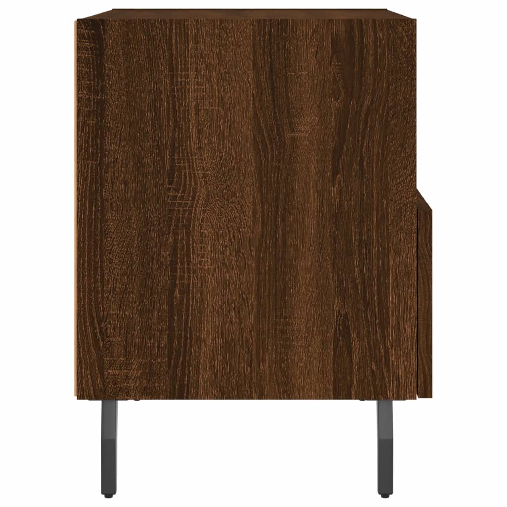 Nachtkastjes 2 st 40x35x47,5 cm bewerkt hout bruin eikenkleur Nachtkastjes | Creëer jouw Trendy Thuis | Gratis bezorgd & Retour | Trendy.nl