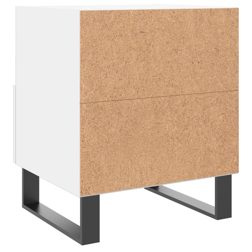 Nachtkastjes 2 st 40x35x47,5 cm bewerkt hout wit Nachtkastjes | Creëer jouw Trendy Thuis | Gratis bezorgd & Retour | Trendy.nl