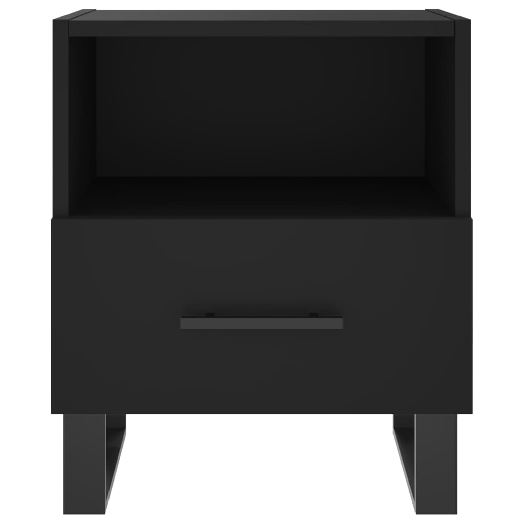 Nachtkastjes 2 st 40x35x47,5 cm bewerkt hout zwart Nachtkastjes | Creëer jouw Trendy Thuis | Gratis bezorgd & Retour | Trendy.nl