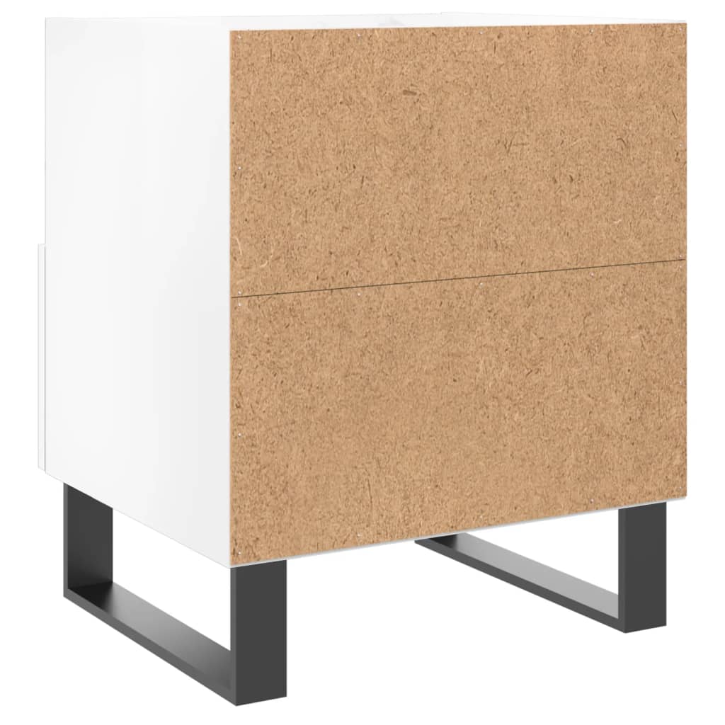 Nachtkastjes 2 st 40x35x47,5 cm bewerkt hout hoogglans wit Nachtkastjes | Creëer jouw Trendy Thuis | Gratis bezorgd & Retour | Trendy.nl