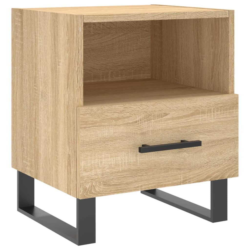 Nachtkastjes 2 st 40x35x47,5 cm bewerkt hout sonoma eikenkleur Nachtkastjes | Creëer jouw Trendy Thuis | Gratis bezorgd & Retour | Trendy.nl