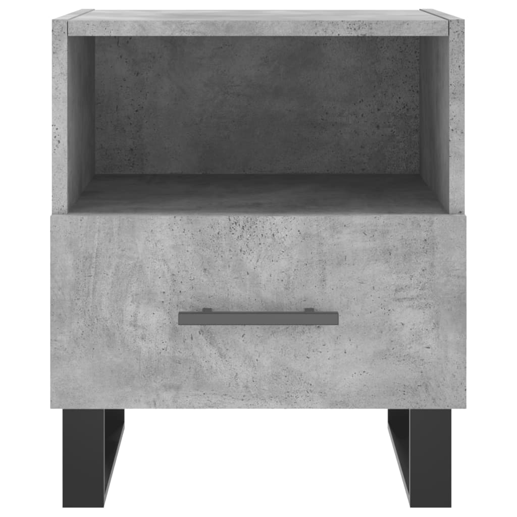 Nachtkastje 40x35x47,5 cm bewerkt hout betongrijs Nachtkastjes | Creëer jouw Trendy Thuis | Gratis bezorgd & Retour | Trendy.nl