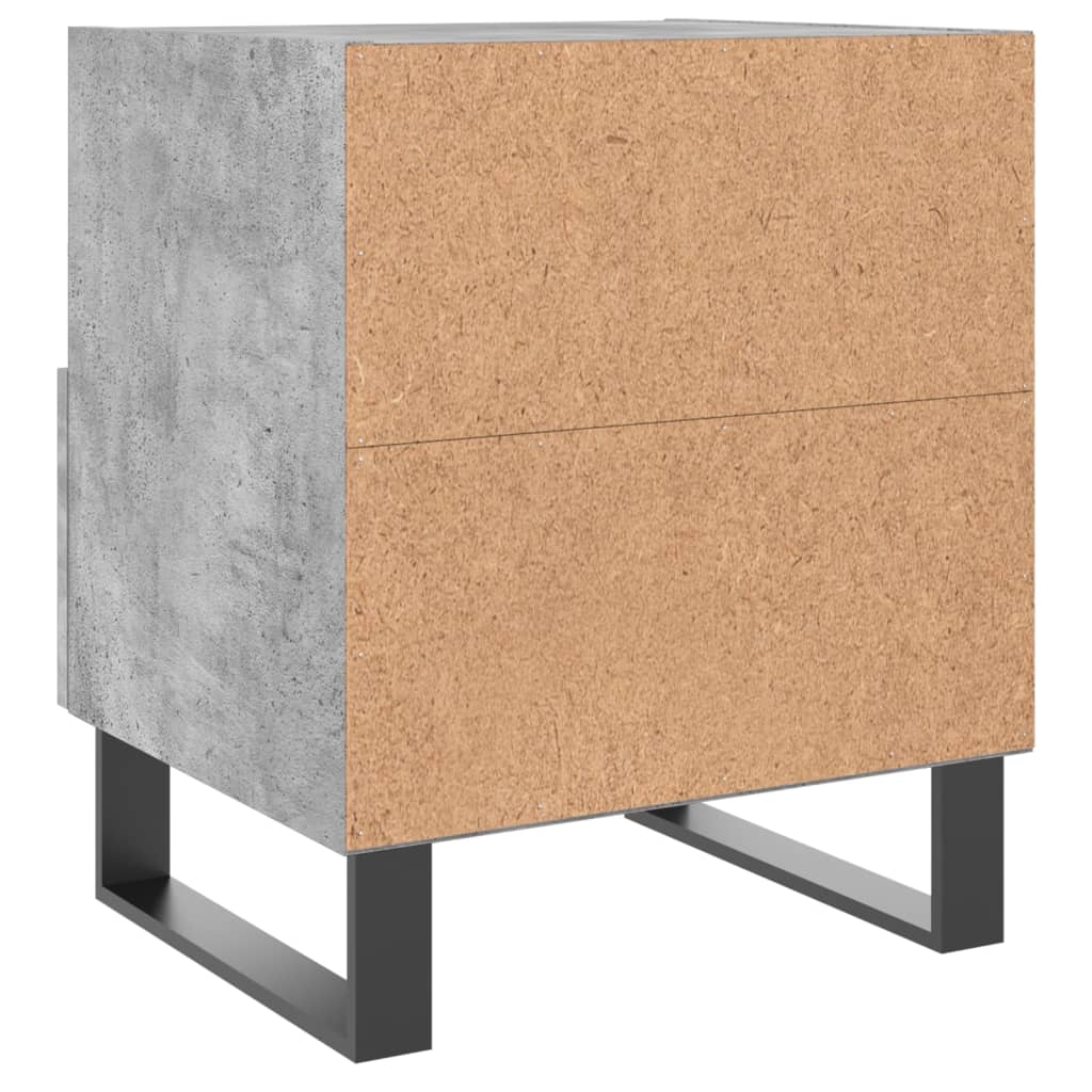 Nachtkastjes 2 st 40x35x47,5 cm bewerkt hout betongrijs Nachtkastjes | Creëer jouw Trendy Thuis | Gratis bezorgd & Retour | Trendy.nl