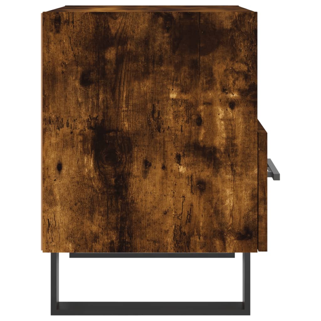 Nachtkastje 40x35x47,5 cm bewerkt hout gerookt eikenkleurig Nachtkastjes | Creëer jouw Trendy Thuis | Gratis bezorgd & Retour | Trendy.nl