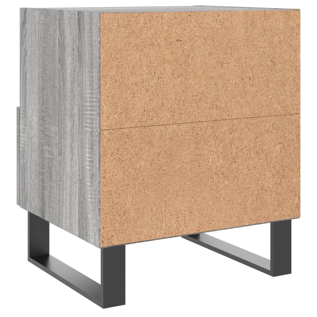 Nachtkastjes 2 st 40x35x47,5 cm bewerkt hout grijs sonoma eiken Nachtkastjes | Creëer jouw Trendy Thuis | Gratis bezorgd & Retour | Trendy.nl