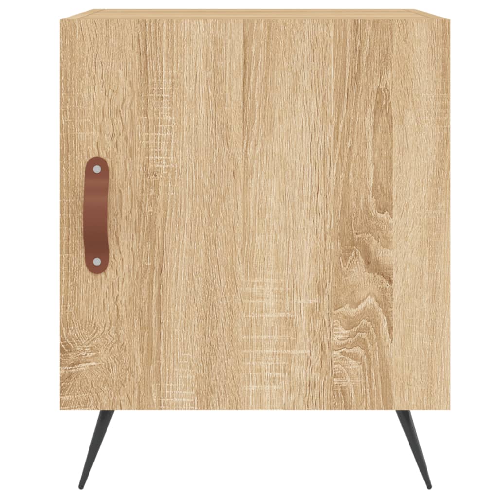 Nachtkastjes 2 st 40x40x50 cm bewerkt hout sonoma eikenkleurig Nachtkastjes | Creëer jouw Trendy Thuis | Gratis bezorgd & Retour | Trendy.nl