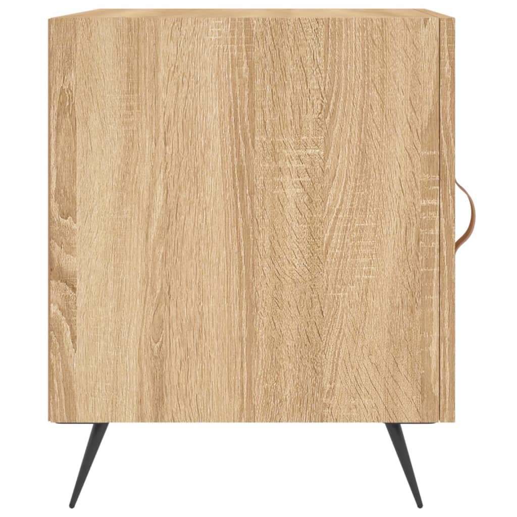 Nachtkastjes 2 st 40x40x50 cm bewerkt hout sonoma eikenkleurig Nachtkastjes | Creëer jouw Trendy Thuis | Gratis bezorgd & Retour | Trendy.nl