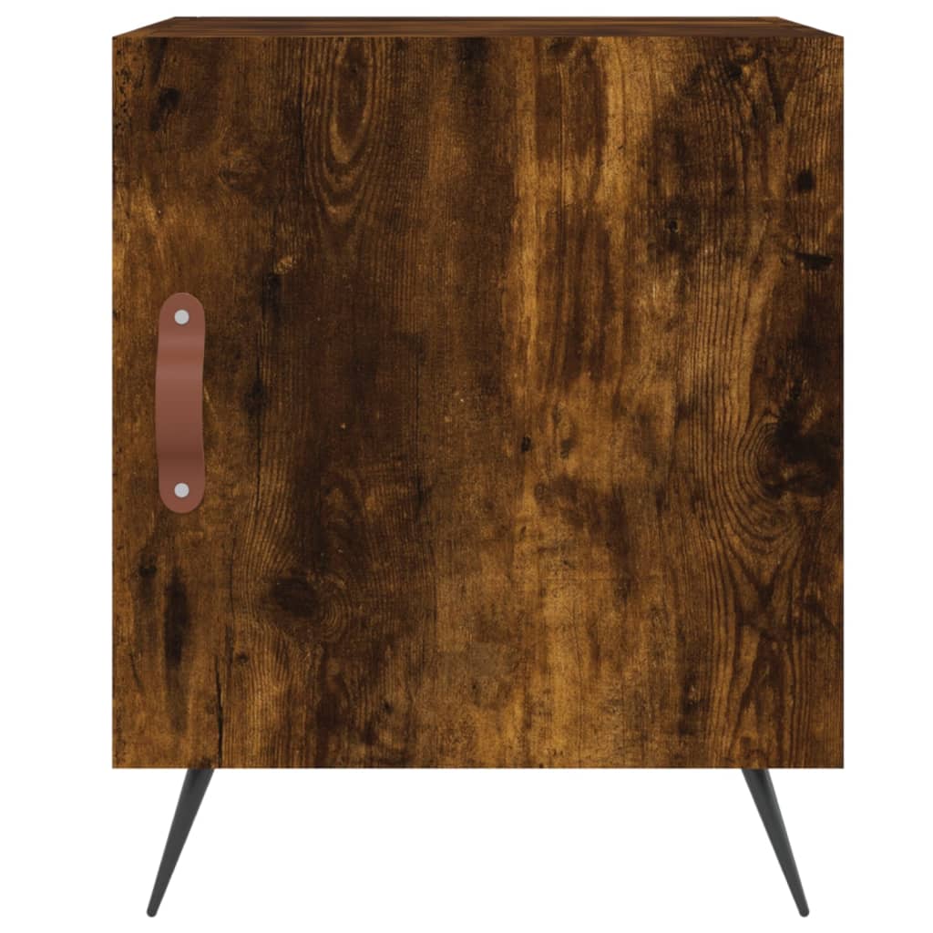 Nachtkastje 40x40x50 cm bewerkt hout gerookt eikenkleurig Nachtkastjes | Creëer jouw Trendy Thuis | Gratis bezorgd & Retour | Trendy.nl