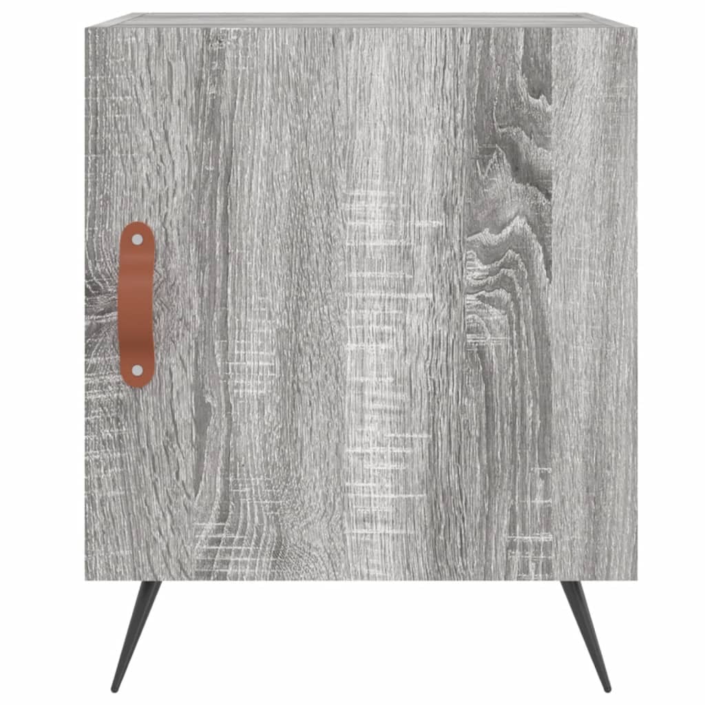 Nachtkastje 40x40x50 cm bewerkt hout grijs sonoma eikenkleurig Nachtkastjes | Creëer jouw Trendy Thuis | Gratis bezorgd & Retour | Trendy.nl