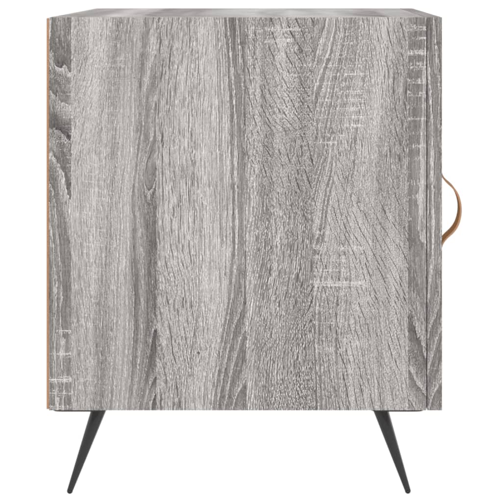 Nachtkastje 40x40x50 cm bewerkt hout grijs sonoma eikenkleurig Nachtkastjes | Creëer jouw Trendy Thuis | Gratis bezorgd & Retour | Trendy.nl