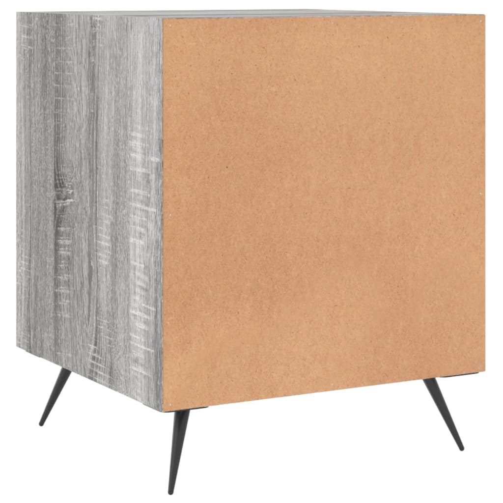 Nachtkastje 40x40x50 cm bewerkt hout grijs sonoma eikenkleurig Nachtkastjes | Creëer jouw Trendy Thuis | Gratis bezorgd & Retour | Trendy.nl