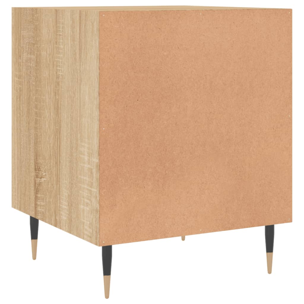 Nachtkastje 40x40x50 cm bewerkt hout sonoma eikenkleurig Nachtkastjes | Creëer jouw Trendy Thuis | Gratis bezorgd & Retour | Trendy.nl