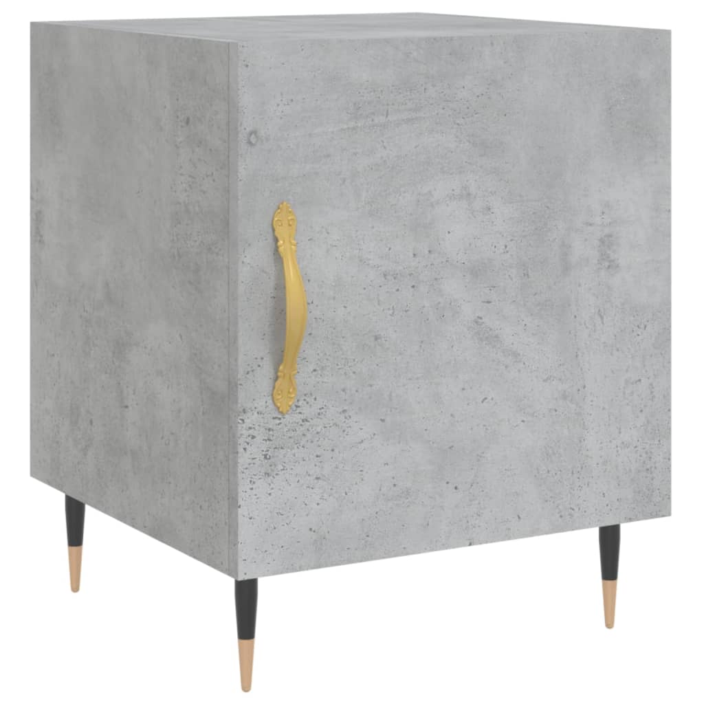 Nachtkastje 40x40x50 cm bewerkt hout betongrijs Nachtkastjes | Creëer jouw Trendy Thuis | Gratis bezorgd & Retour | Trendy.nl