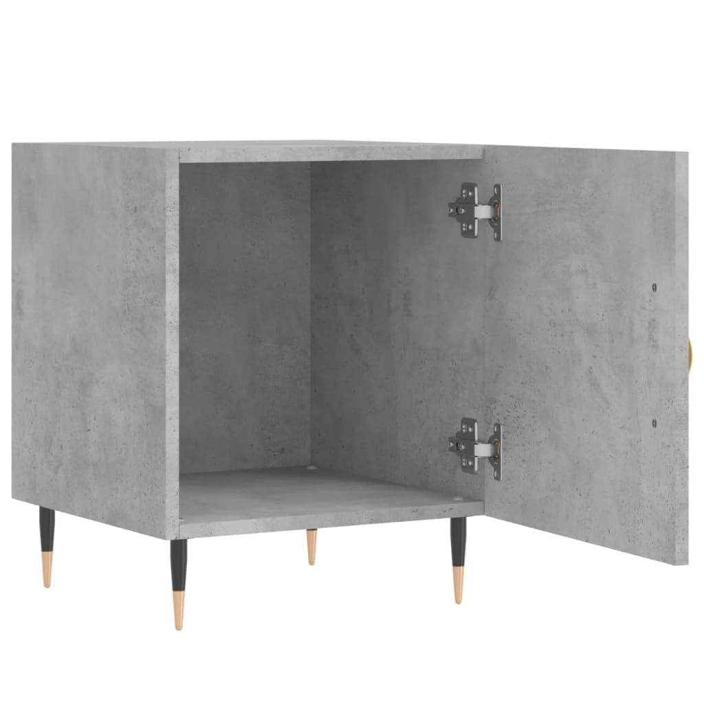 Nachtkastjes 2 st 40x40x50 cm bewerkt hout betongrijs Nachtkastjes | Creëer jouw Trendy Thuis | Gratis bezorgd & Retour | Trendy.nl