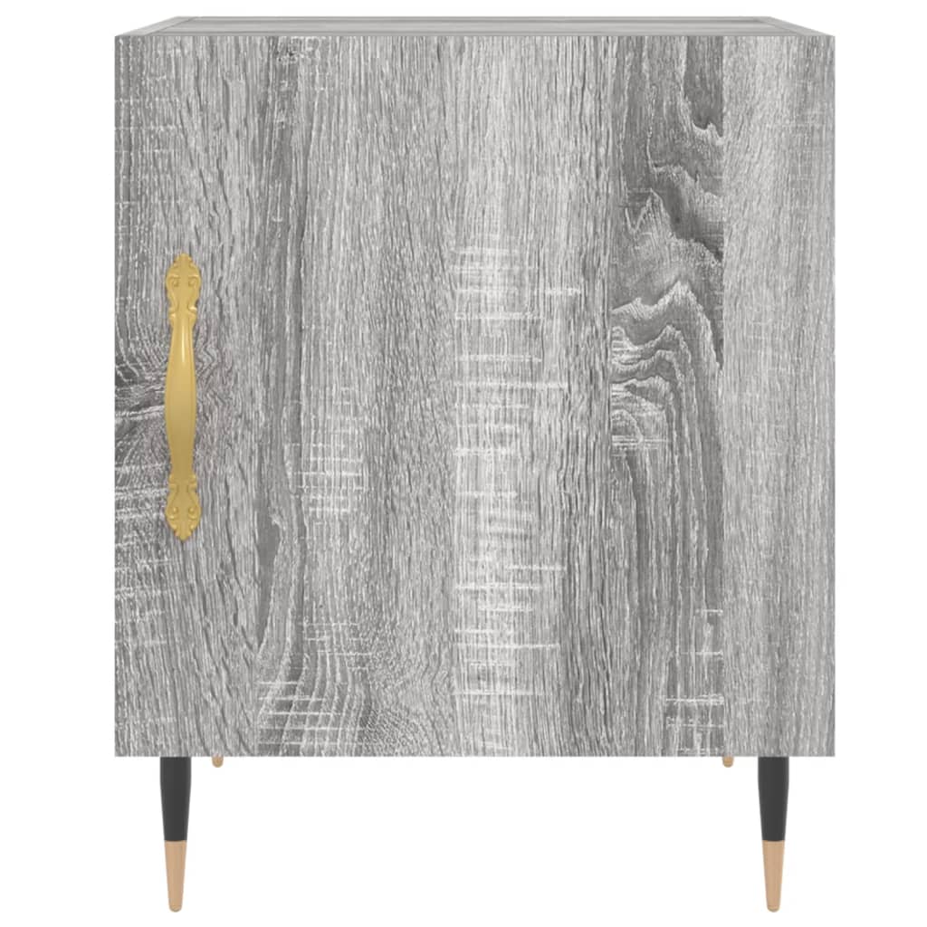 Nachtkastjes 2 st 40x40x50 cm bewerkt hout grijs sonoma eiken Nachtkastjes | Creëer jouw Trendy Thuis | Gratis bezorgd & Retour | Trendy.nl