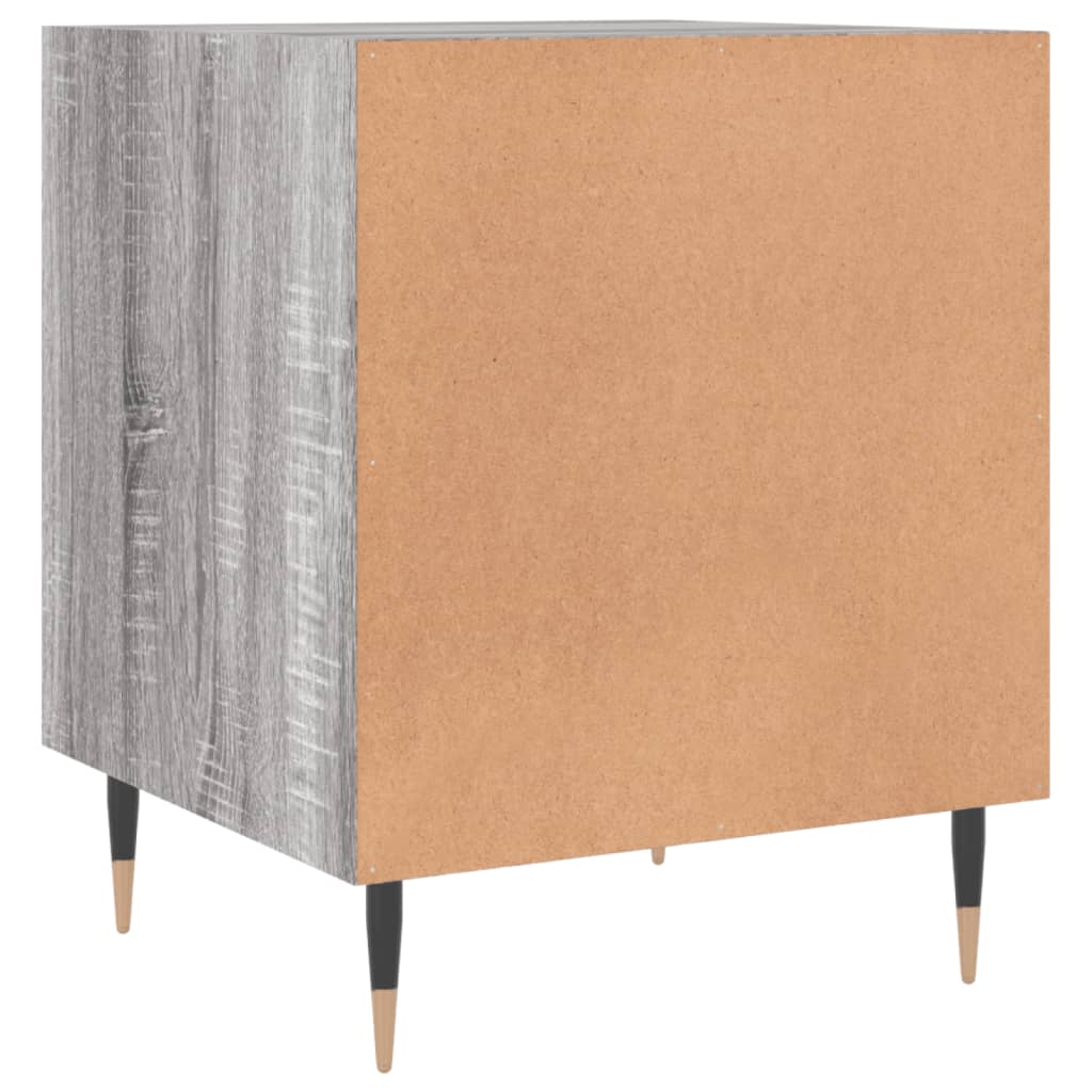 Nachtkastjes 2 st 40x40x50 cm bewerkt hout grijs sonoma eiken Nachtkastjes | Creëer jouw Trendy Thuis | Gratis bezorgd & Retour | Trendy.nl