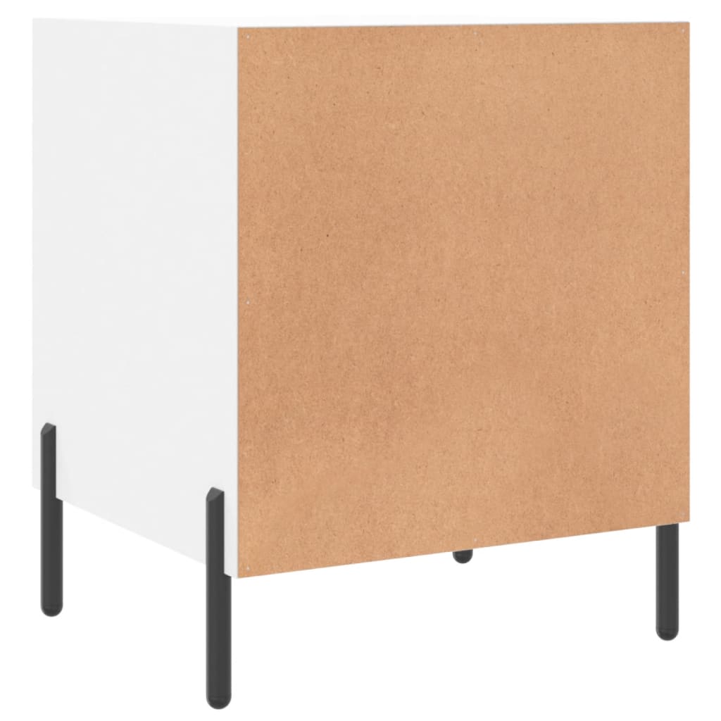 Nachtkastjes 2 st 40x40x50 cm bewerkt hout wit Nachtkastjes | Creëer jouw Trendy Thuis | Gratis bezorgd & Retour | Trendy.nl