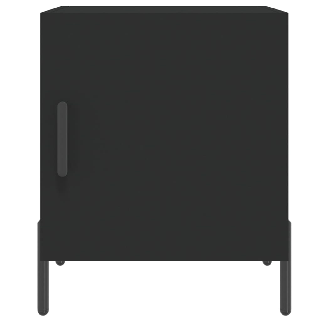 Nachtkastjes 2 st 40x40x50 cm bewerkt hout zwart Nachtkastjes | Creëer jouw Trendy Thuis | Gratis bezorgd & Retour | Trendy.nl