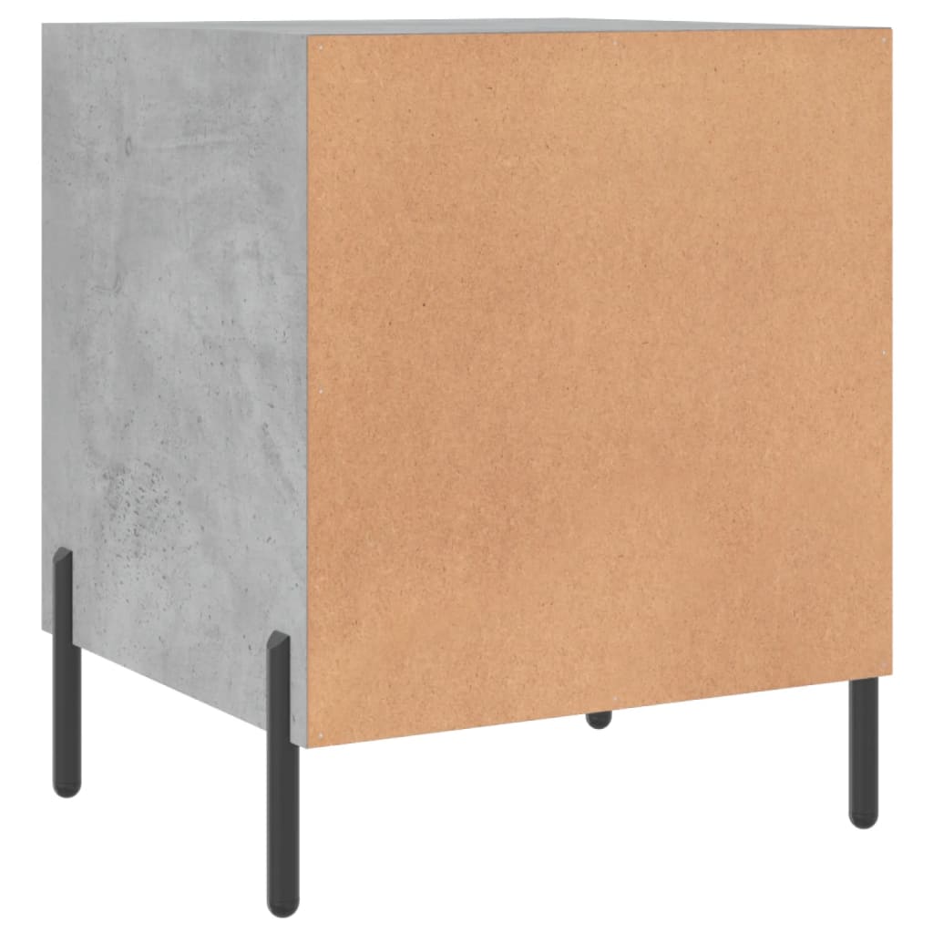 Nachtkastje 40x40x50 cm bewerkt hout betongrijs Nachtkastjes | Creëer jouw Trendy Thuis | Gratis bezorgd & Retour | Trendy.nl