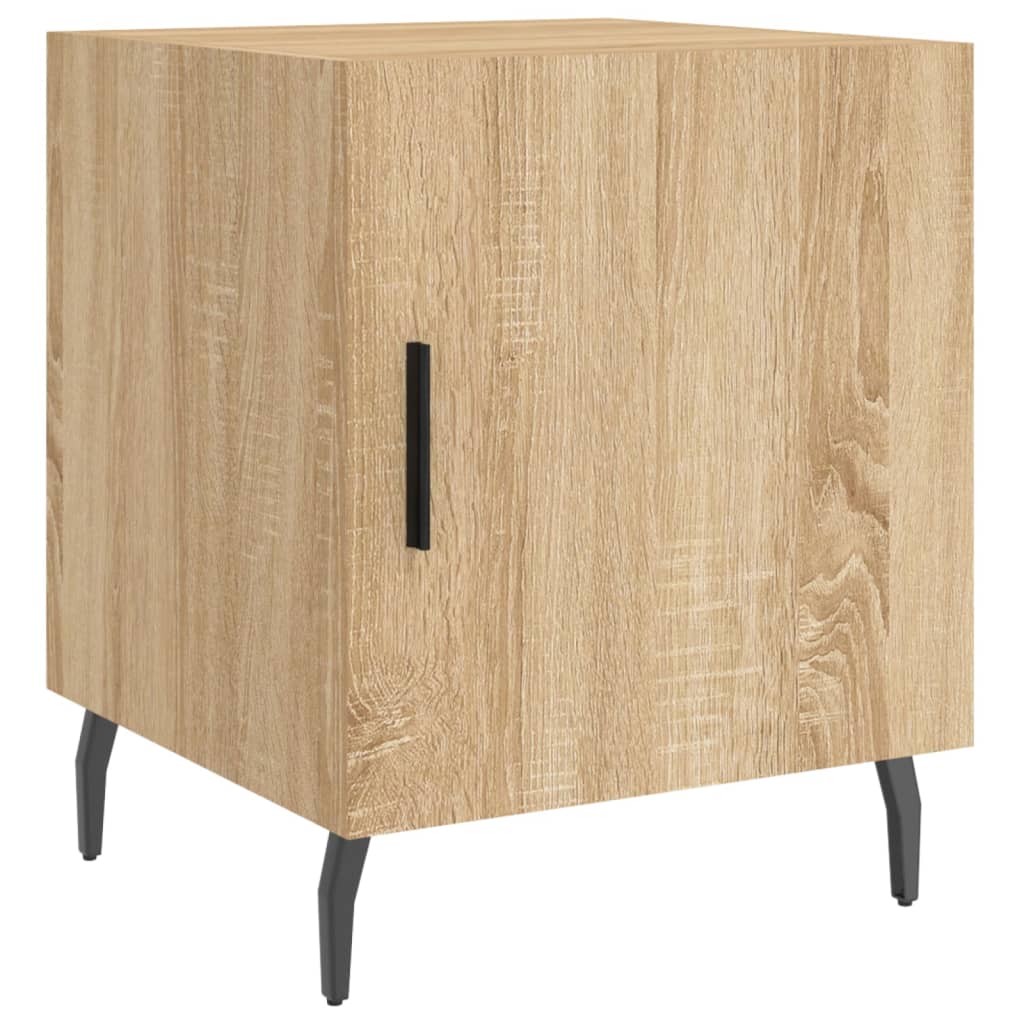 Nachtkastje 40x40x50 cm bewerkt hout sonoma eikenkleurig Nachtkastjes | Creëer jouw Trendy Thuis | Gratis bezorgd & Retour | Trendy.nl