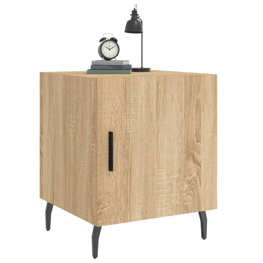 Nachtkastje 40x40x50 cm bewerkt hout sonoma eikenkleurig Nachtkastjes | Creëer jouw Trendy Thuis | Gratis bezorgd & Retour | Trendy.nl