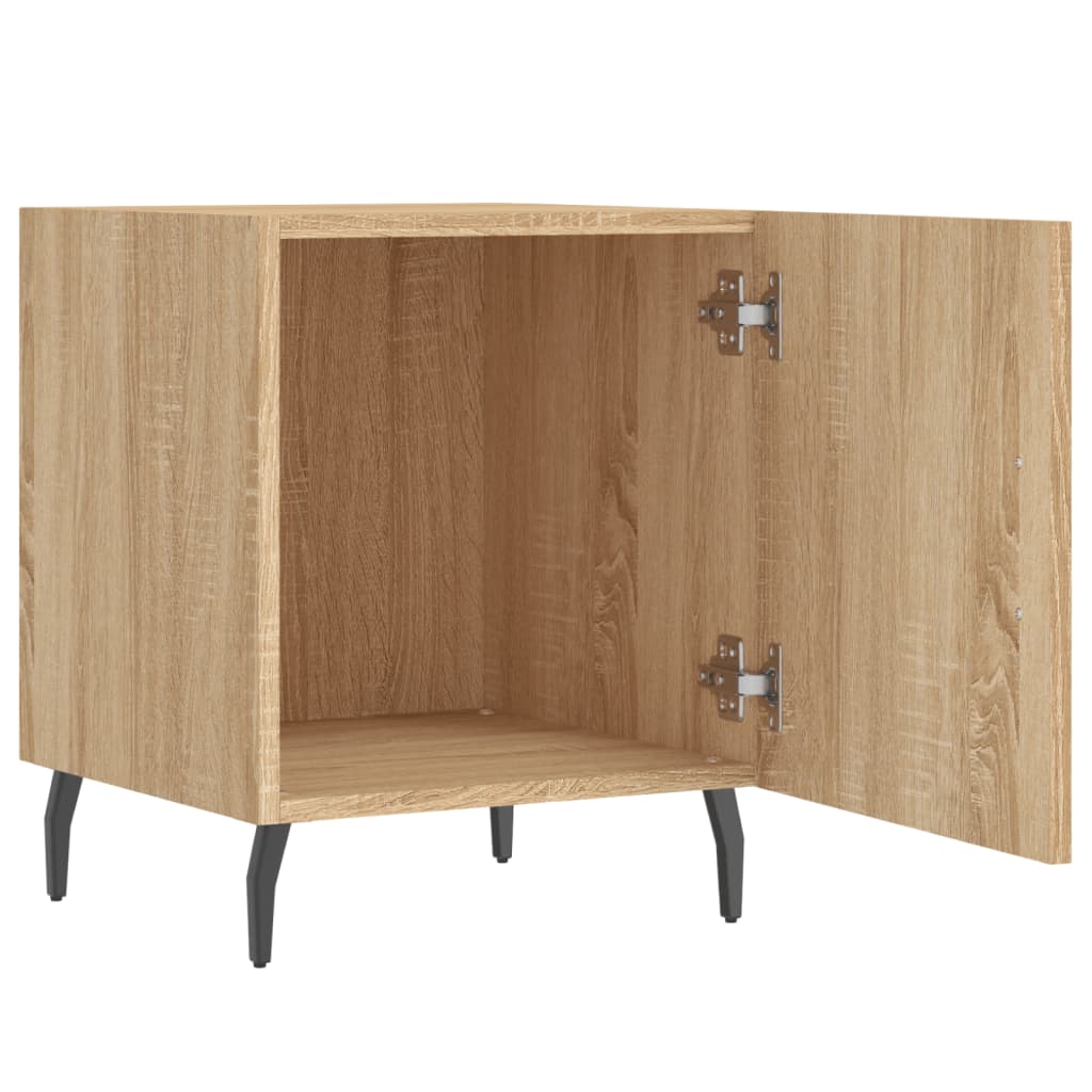 Nachtkastje 40x40x50 cm bewerkt hout sonoma eikenkleurig Nachtkastjes | Creëer jouw Trendy Thuis | Gratis bezorgd & Retour | Trendy.nl