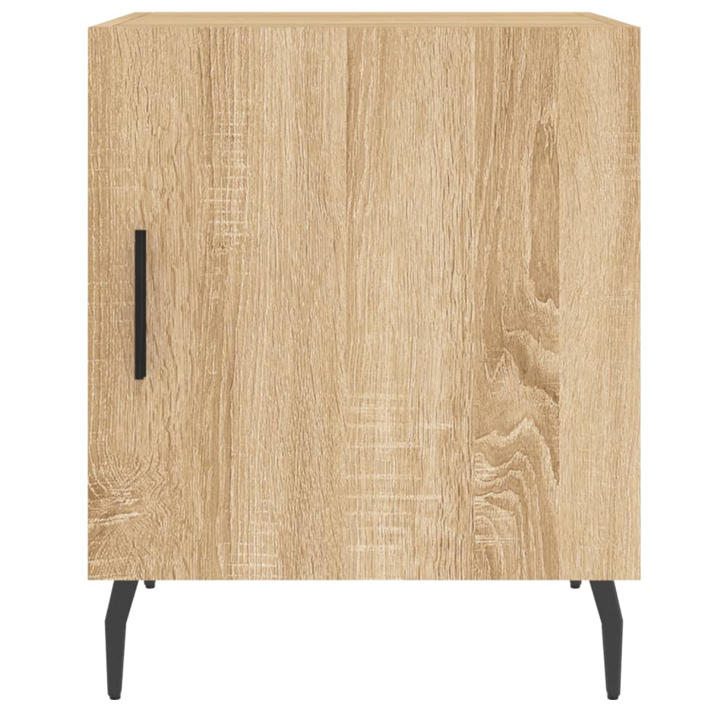 Nachtkastje 40x40x50 cm bewerkt hout sonoma eikenkleurig Nachtkastjes | Creëer jouw Trendy Thuis | Gratis bezorgd & Retour | Trendy.nl