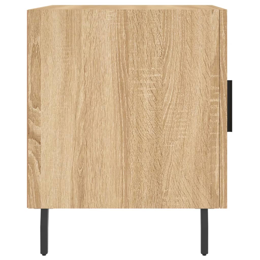 Nachtkastje 40x40x50 cm bewerkt hout sonoma eikenkleurig Nachtkastjes | Creëer jouw Trendy Thuis | Gratis bezorgd & Retour | Trendy.nl