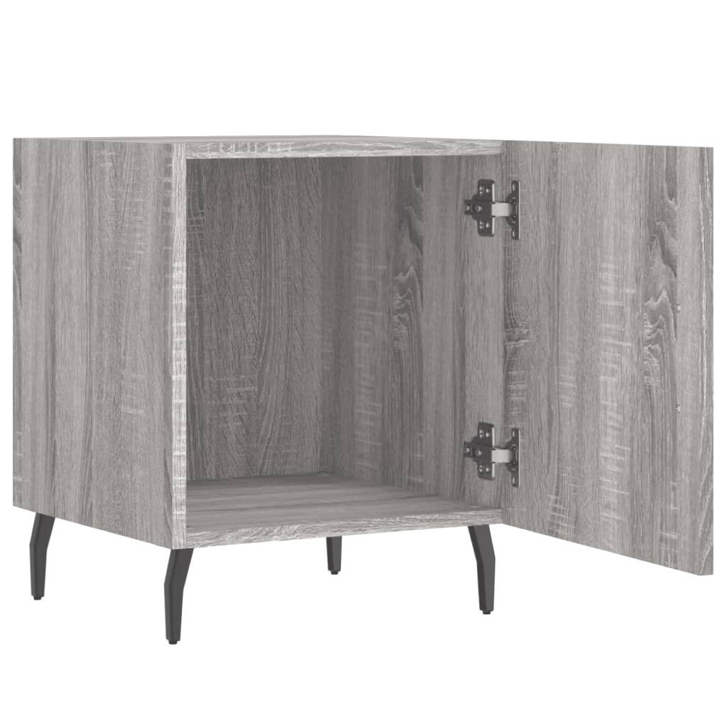 Nachtkastjes 2 st 40x40x50 cm bewerkt hout grijs sonoma eiken Nachtkastjes | Creëer jouw Trendy Thuis | Gratis bezorgd & Retour | Trendy.nl