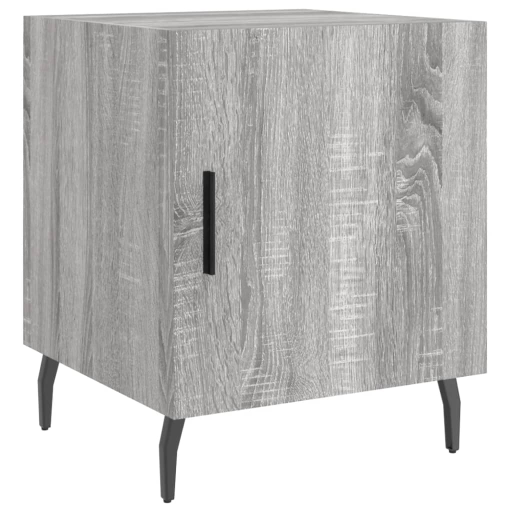 Nachtkastjes 2 st 40x40x50 cm bewerkt hout grijs sonoma eiken Nachtkastjes | Creëer jouw Trendy Thuis | Gratis bezorgd & Retour | Trendy.nl