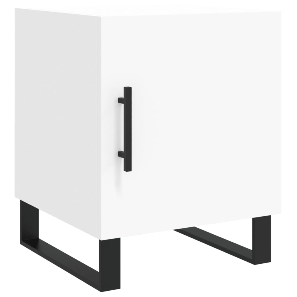 Nachtkastje 40x40x50 cm bewerkt hout wit Nachtkastjes | Creëer jouw Trendy Thuis | Gratis bezorgd & Retour | Trendy.nl