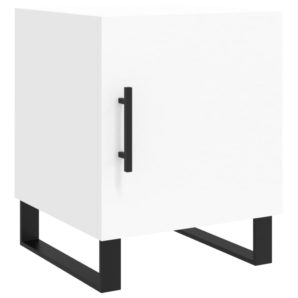 Nachtkastjes 2 st 40x40x50 cm bewerkt hout wit Nachtkastjes | Creëer jouw Trendy Thuis | Gratis bezorgd & Retour | Trendy.nl