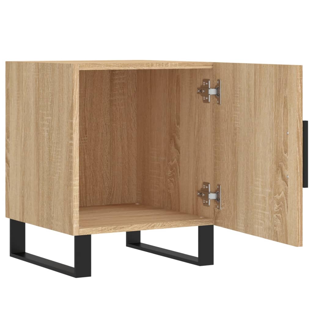 Nachtkastjes 2 st 40x40x50 cm bewerkt hout sonoma eikenkleurig Nachtkastjes | Creëer jouw Trendy Thuis | Gratis bezorgd & Retour | Trendy.nl