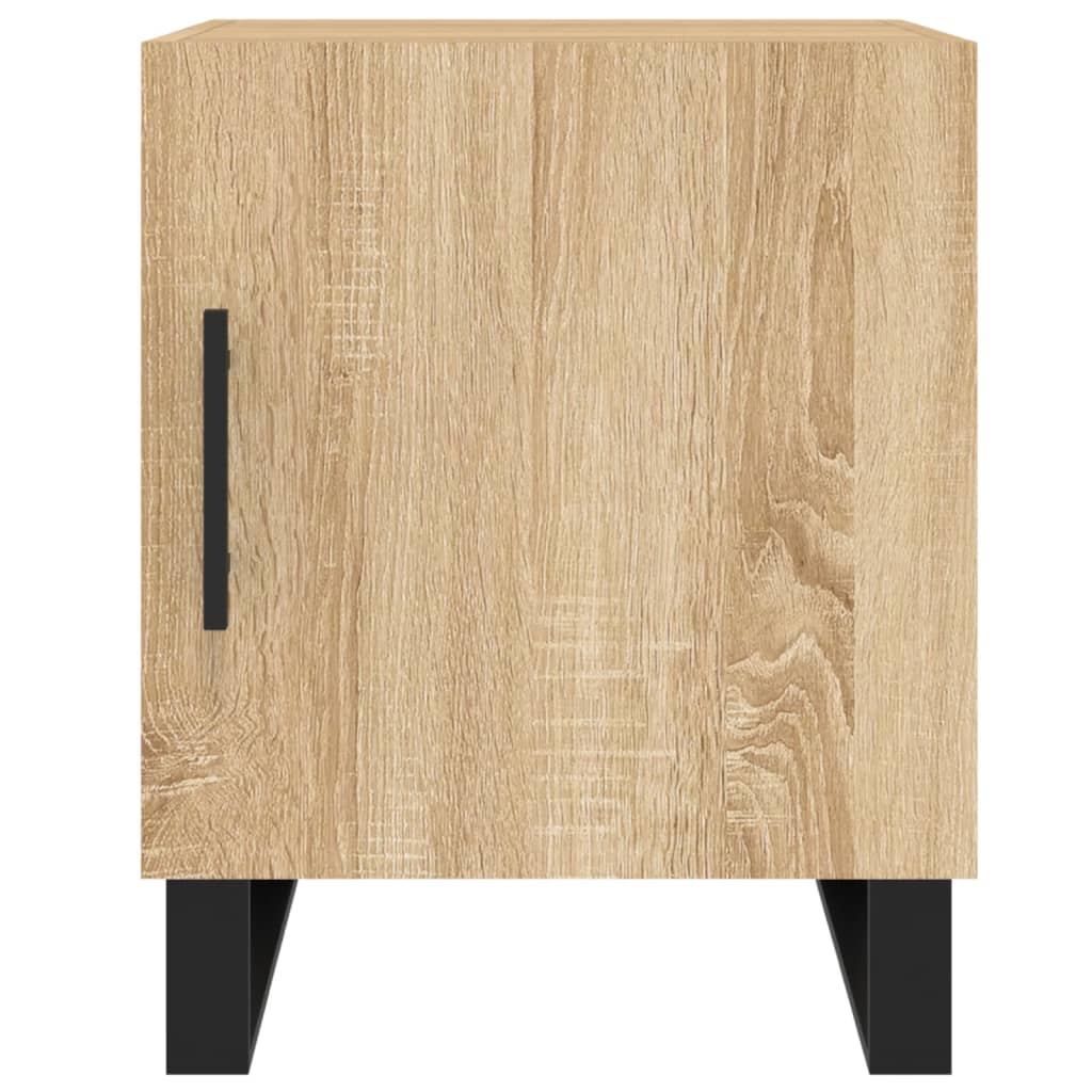 Nachtkastjes 2 st 40x40x50 cm bewerkt hout sonoma eikenkleurig Nachtkastjes | Creëer jouw Trendy Thuis | Gratis bezorgd & Retour | Trendy.nl